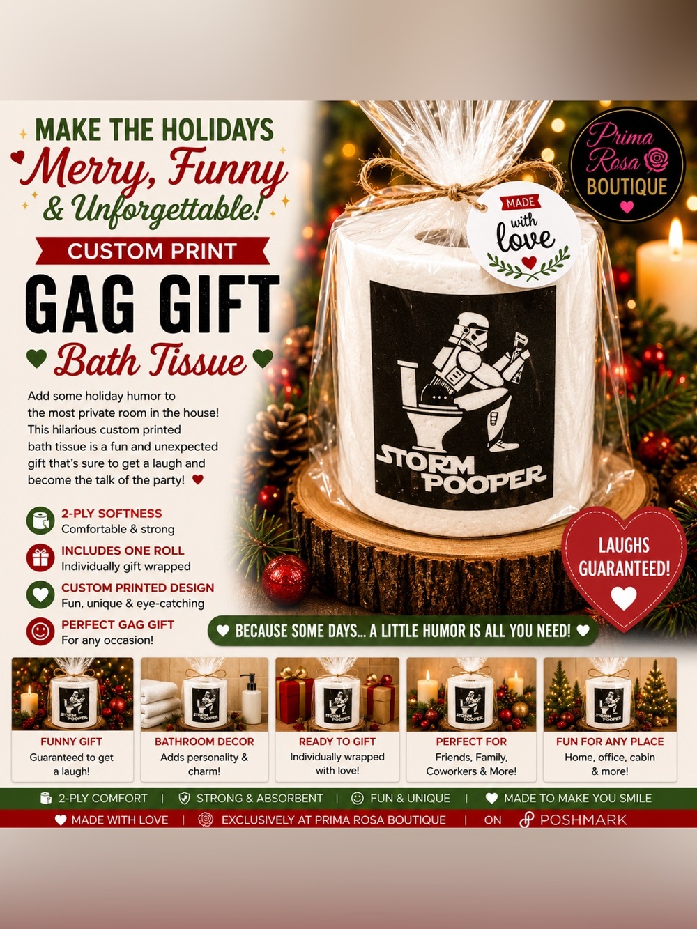 Customized Gag Gift Bath Tissue